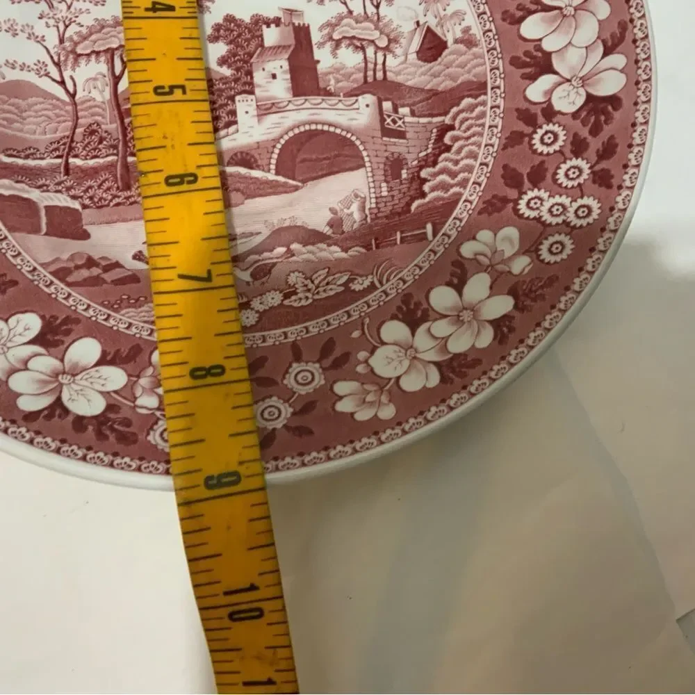 SPODE SALAD BOWL 9” Pink Tower Design C.1814 V England G15